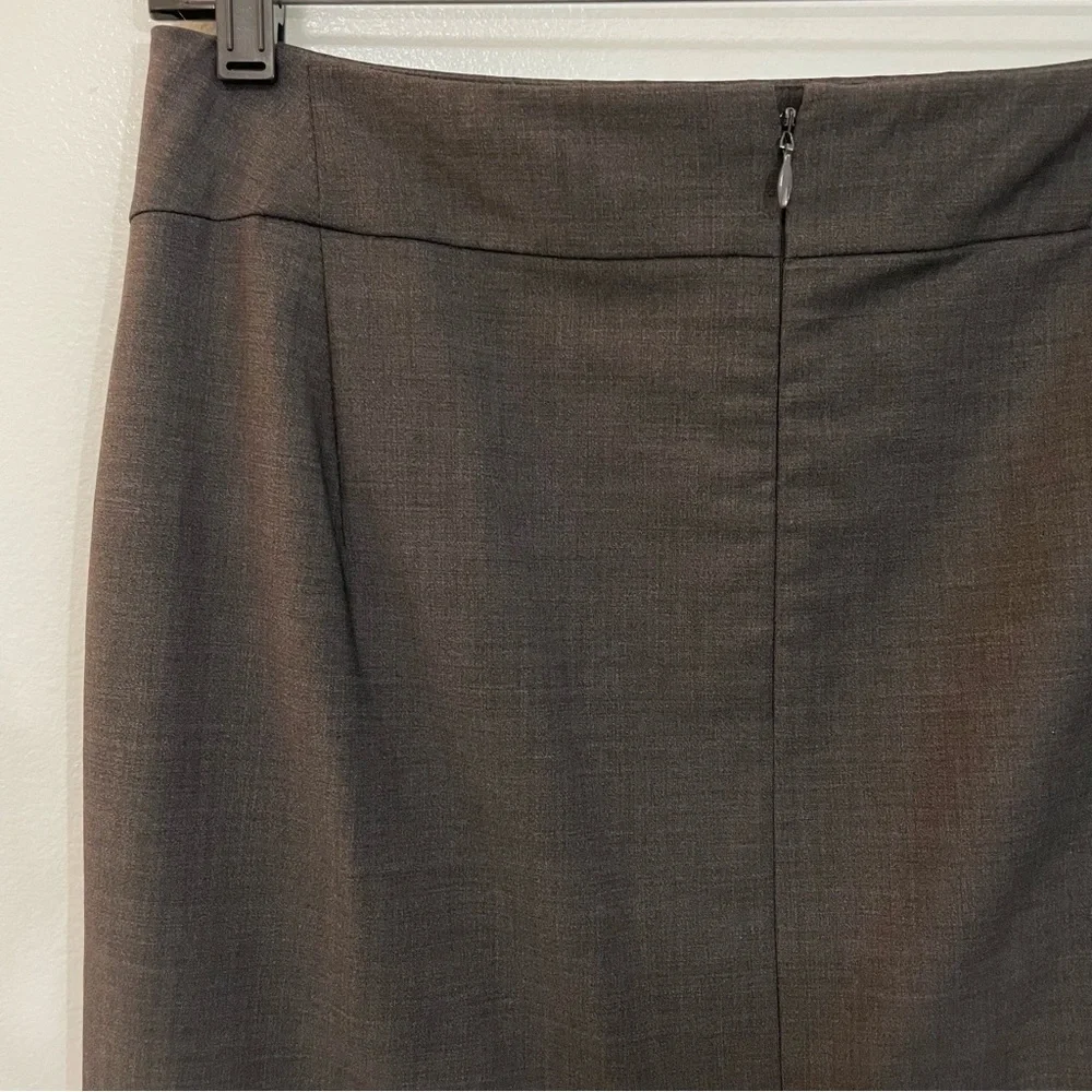 Ann Taylor Gray Stretch Wool Pencil Skirt Size 4P